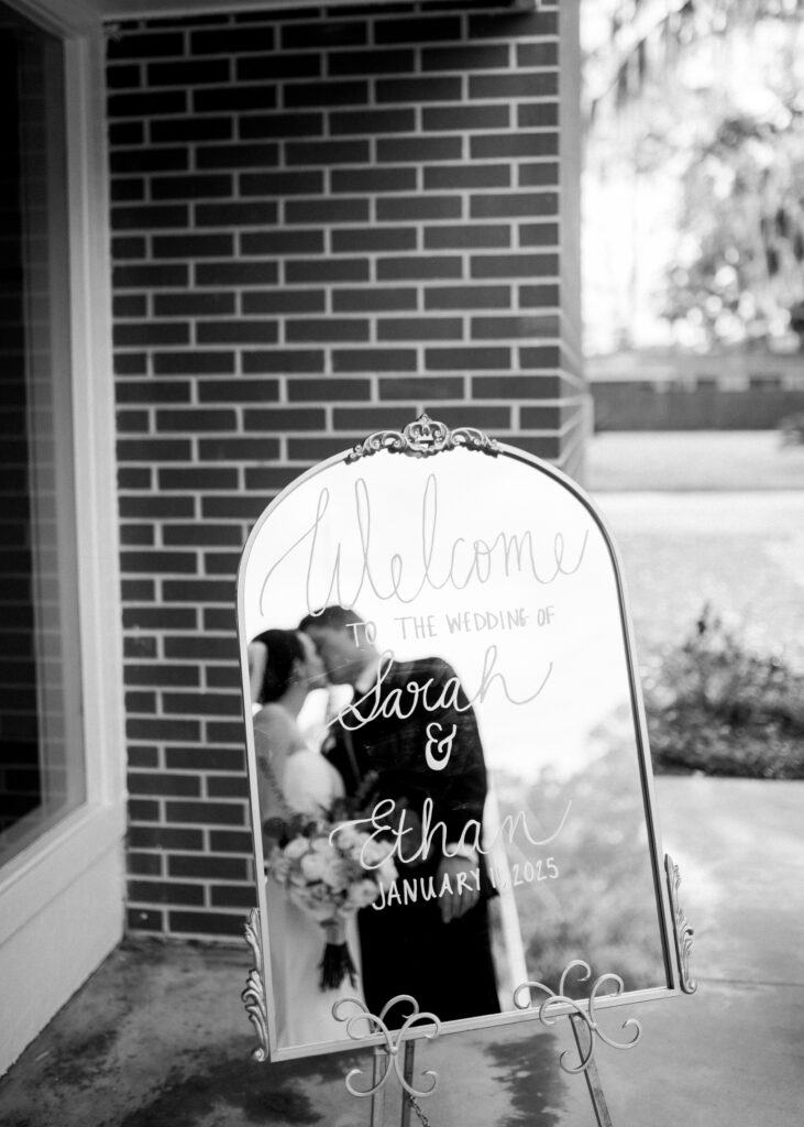 bride and groom during their modern day fairy tale wedding in savannah