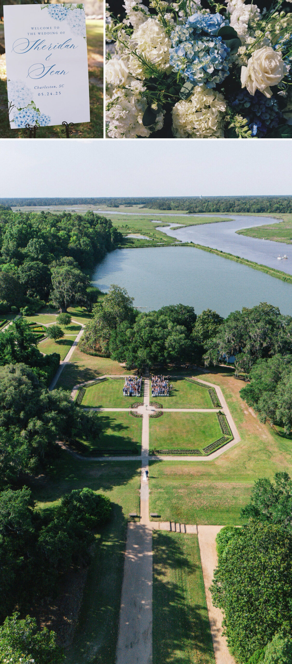 romantic garden wedding at middleton place