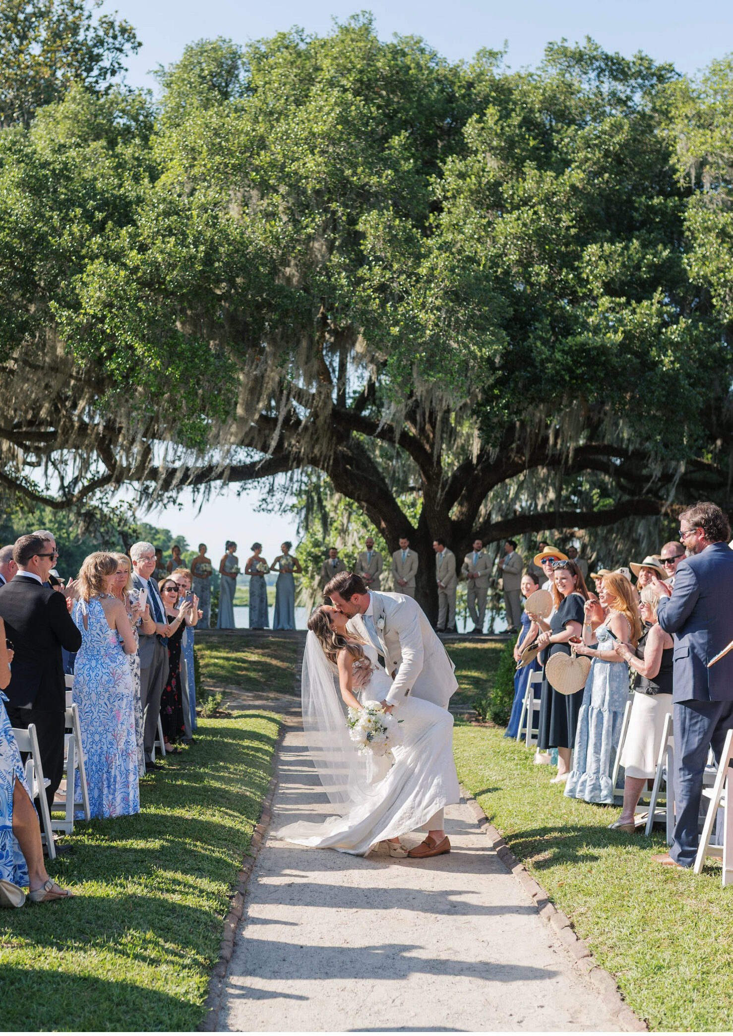 romantic garden wedding at middleton place