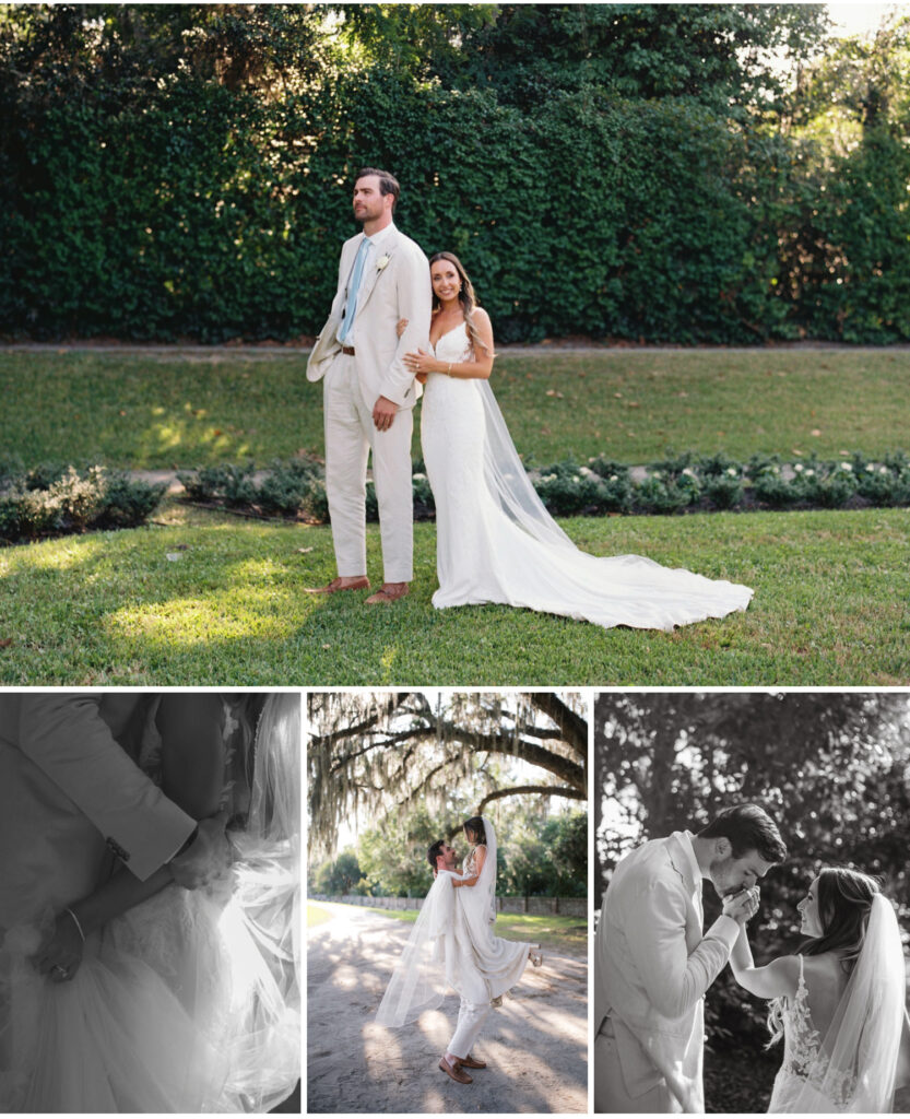 romantic garden wedding at middleton place