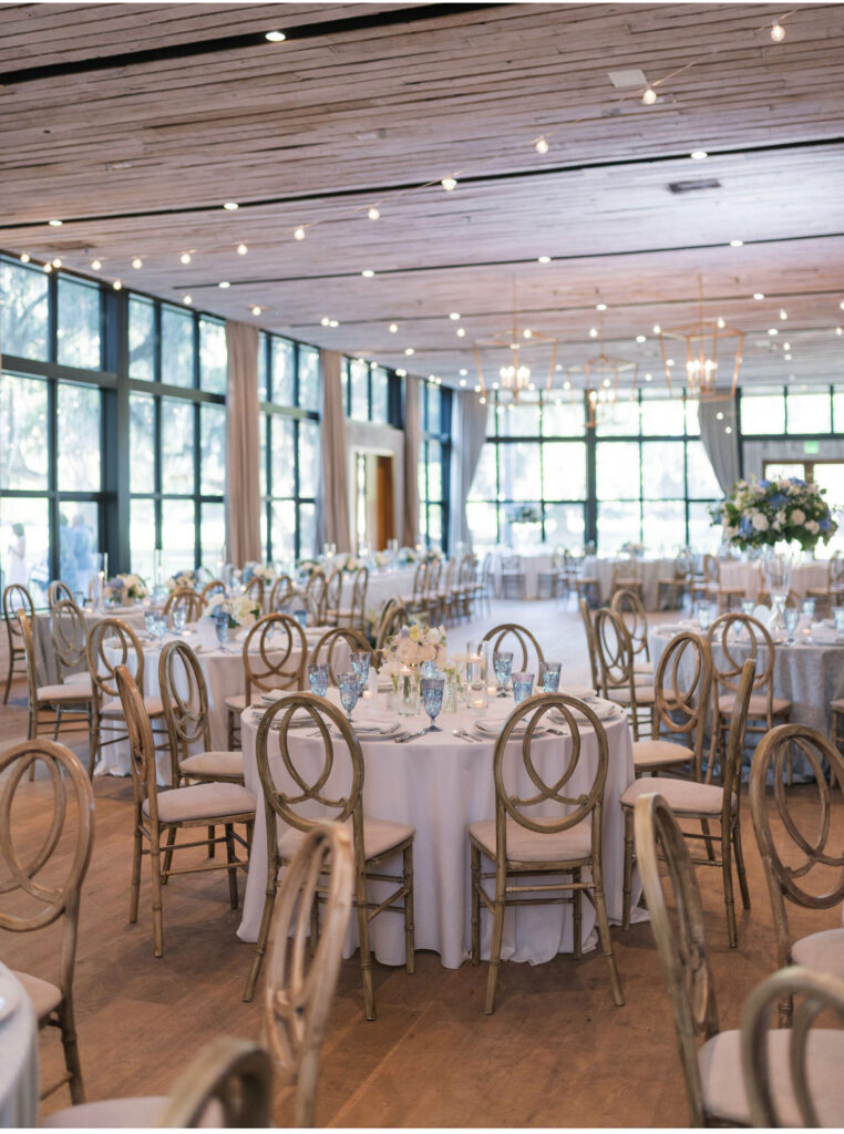 reception decor at pavilion at middleton