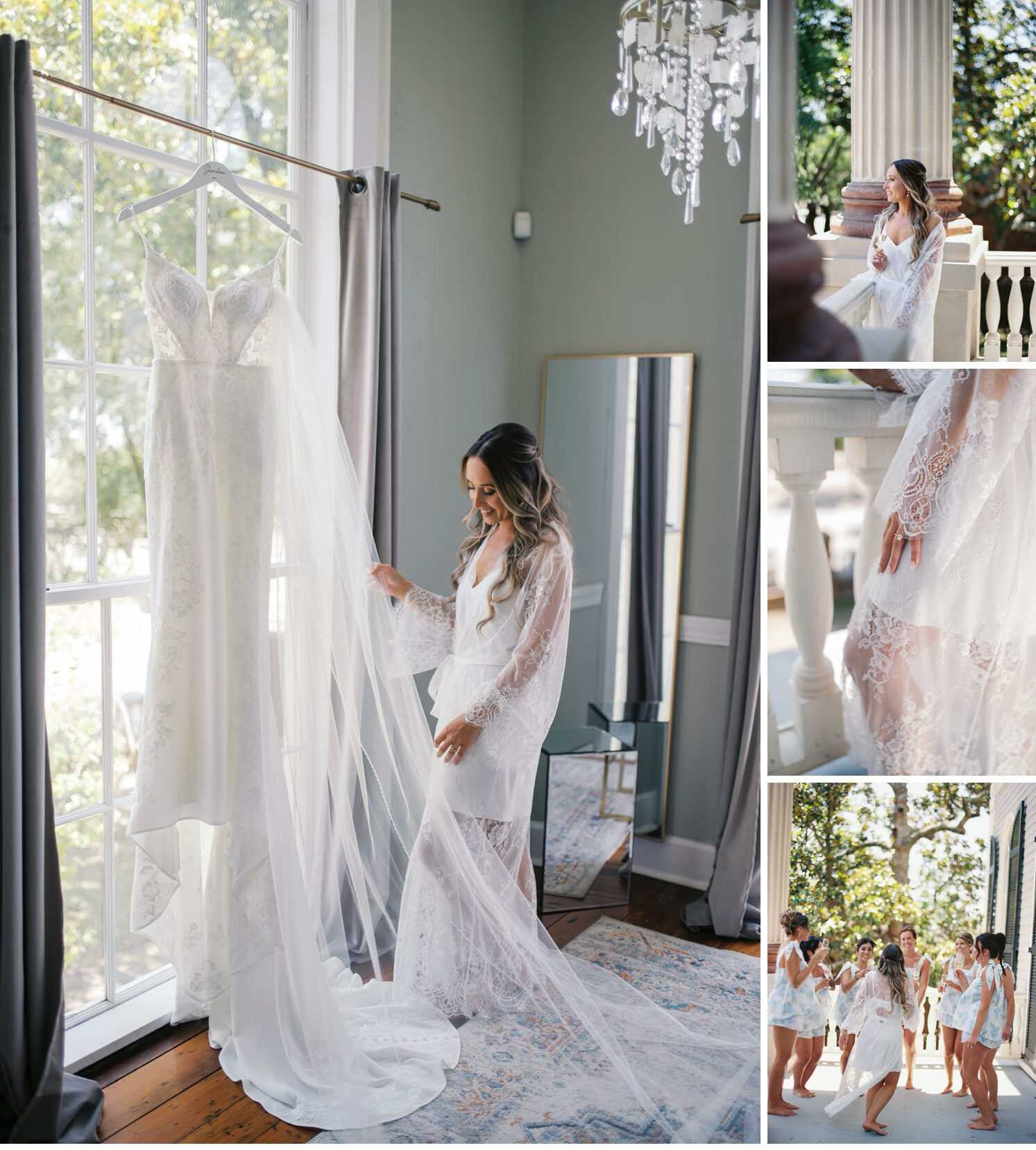 bride getting ready on wedding day at faber suites