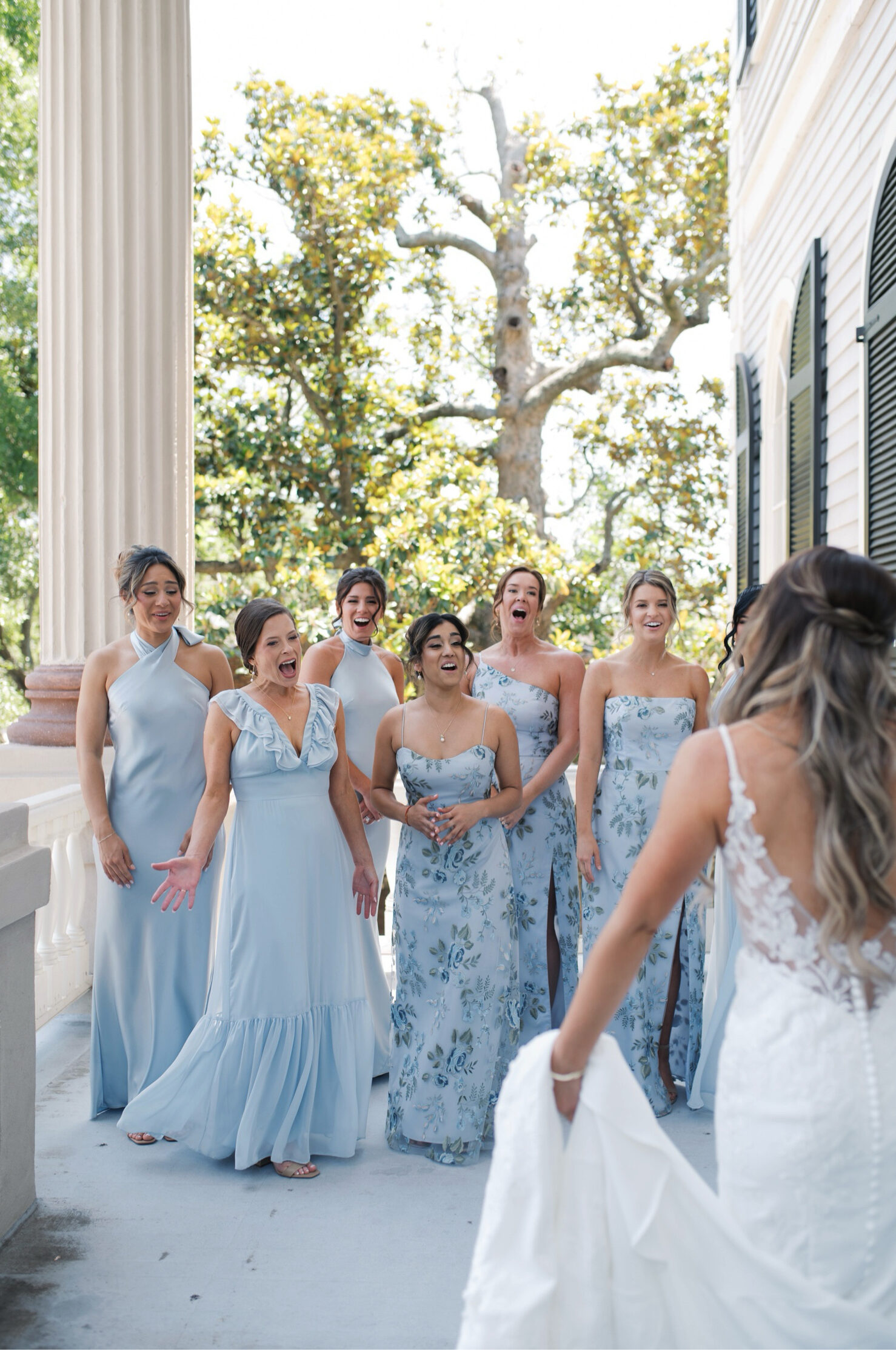 bride and bridesmaids