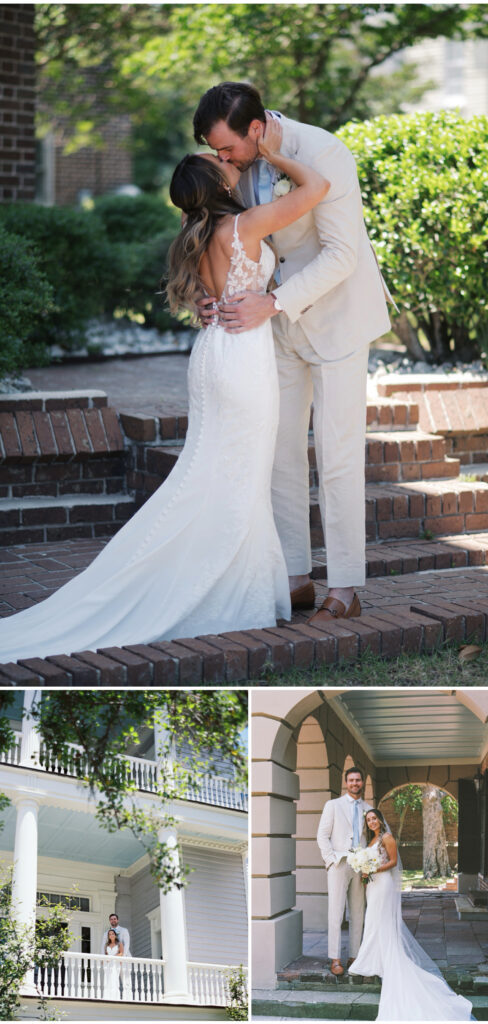 first look between bride and groom