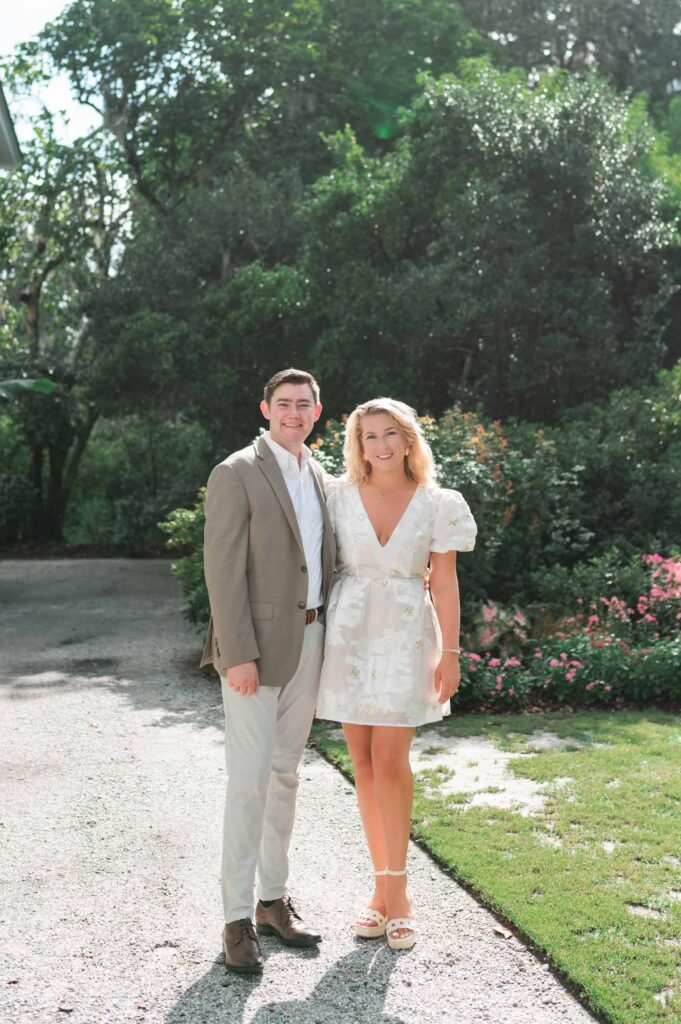 Engagement photos at Magnolia Plantation and Gardens in Charleston, SC
